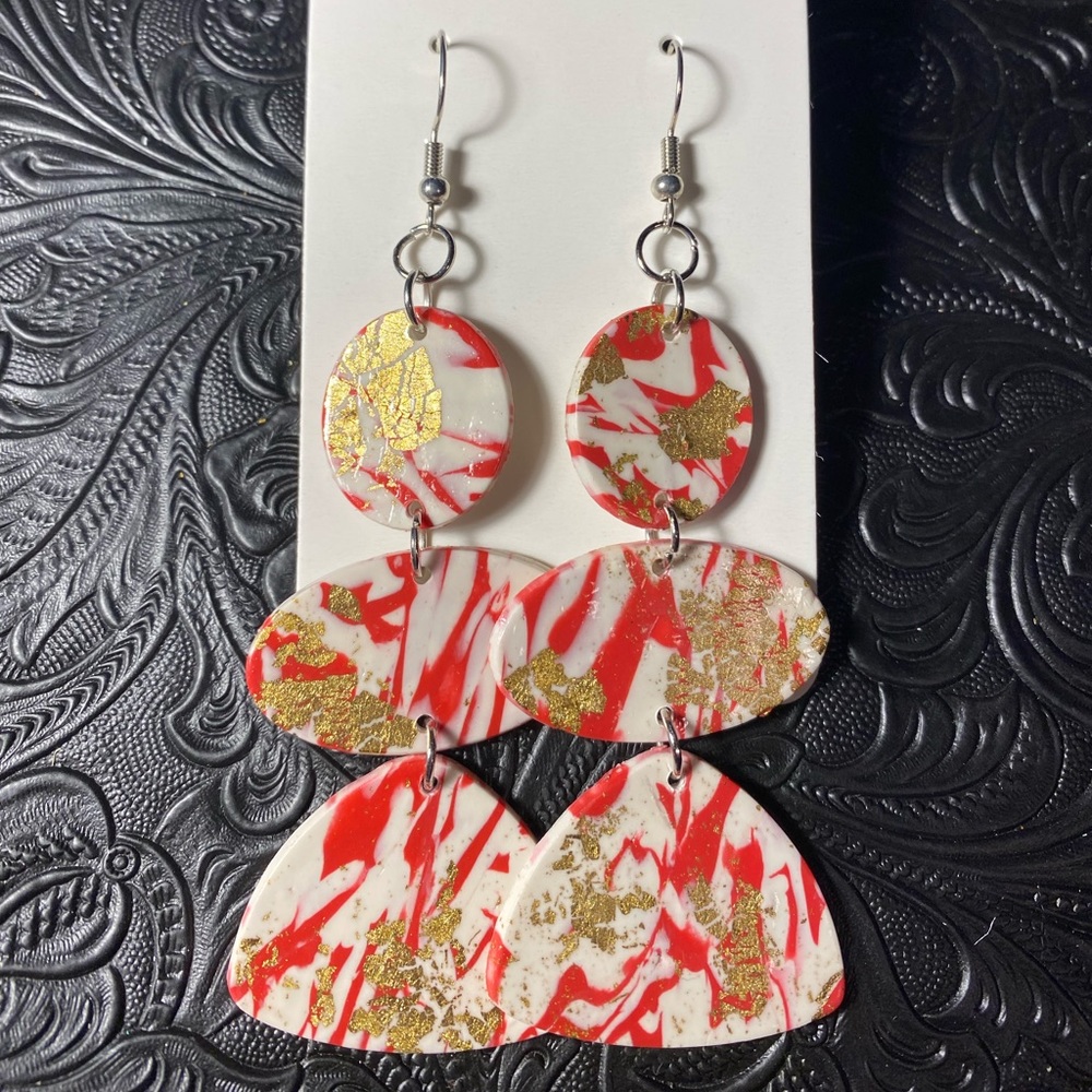 New polimery clay earrings.